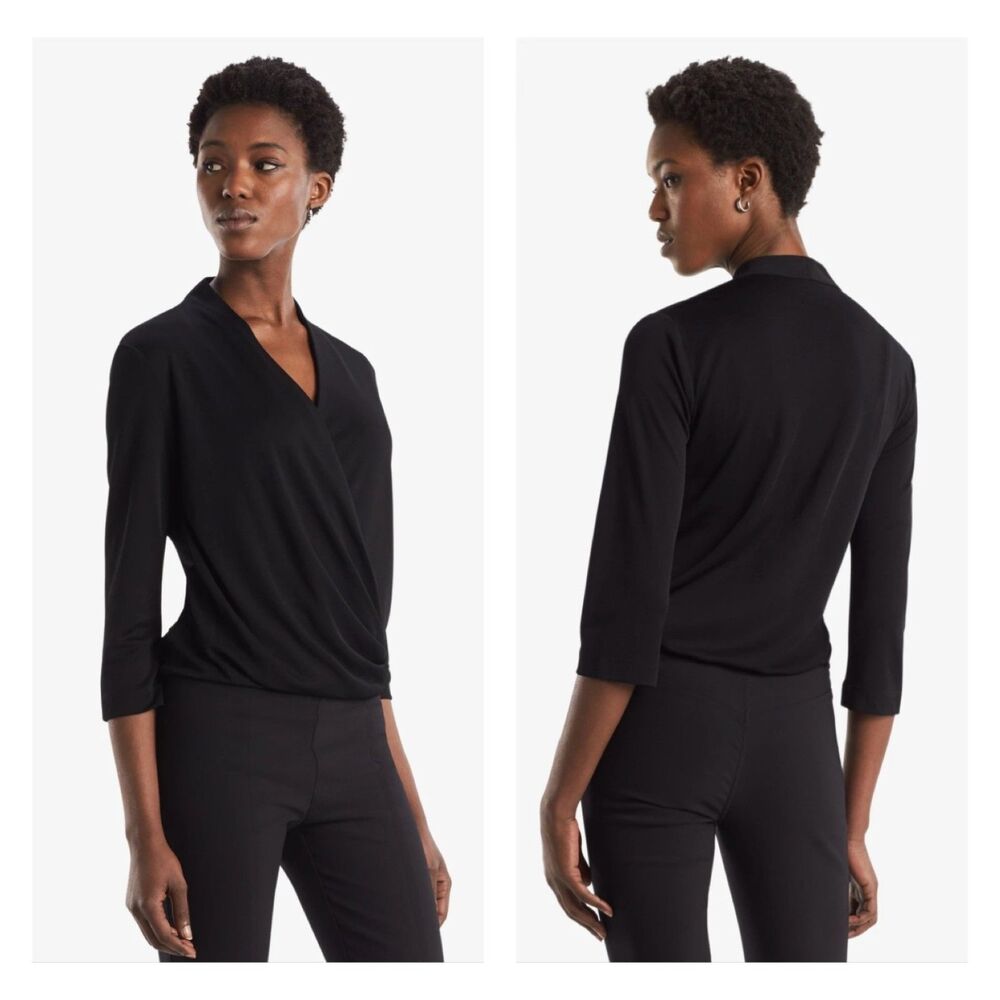 MM LAFLEUR The Deneuve Top Black, Sz M